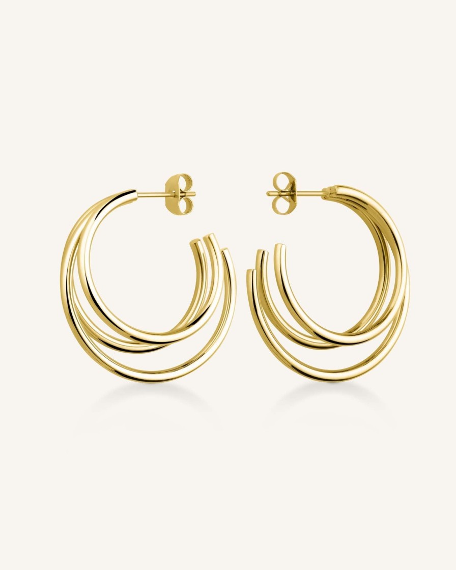 Jewelry Rosefield  | Triple Hoop Earring